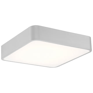 Buy satin-with-acrylic-lens-glass-and-white-shade Granada Outdoor (Damp) Flush Mount Ceiling Light by Access