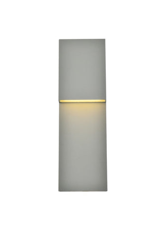 Buy silver-and-metal-shade Raine Outdoor (Wet) Sconce by Elegant Lighting