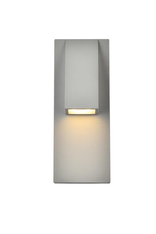 Buy silver-and-white-shade Raine Outdoor (Wet) Sconce by Elegant Lighting