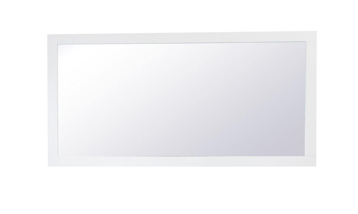 Aqua Mirror by Elegant Lighting – Size: 72.00"L x 1.00"W x 36.00"H – Finish: White – Elegant Lighting-VM27236WH