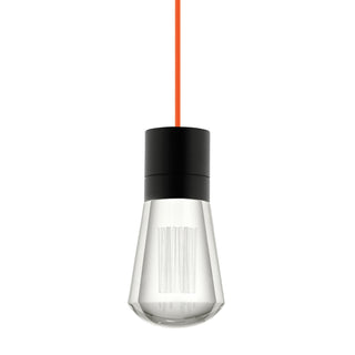 Buy black-with-orange-glass-and-clear-shade Alva Outdoor (Damp) Pendant by Visual Comfort Modern