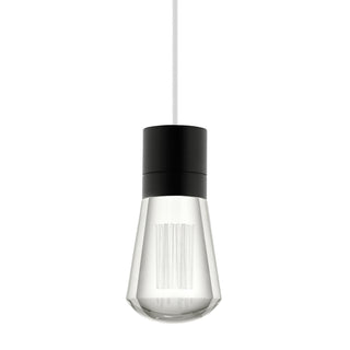 Buy black-with-white-glass-and-clear-shade Alva Outdoor (Damp) Pendant by Visual Comfort Modern