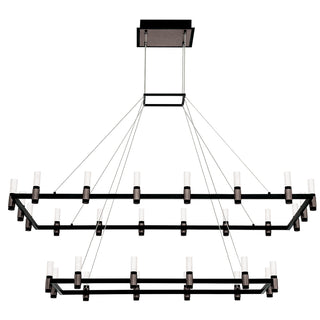 Buy satin-nickel-black-with-cylinder-white-acrylic-glass-and-frosted-shade Altamont Chandelier by Eurofase
