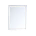 Mirror with Clear & Opal White Glass
