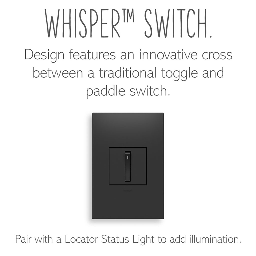 adorne Whisper Switch with Microban by Legrand