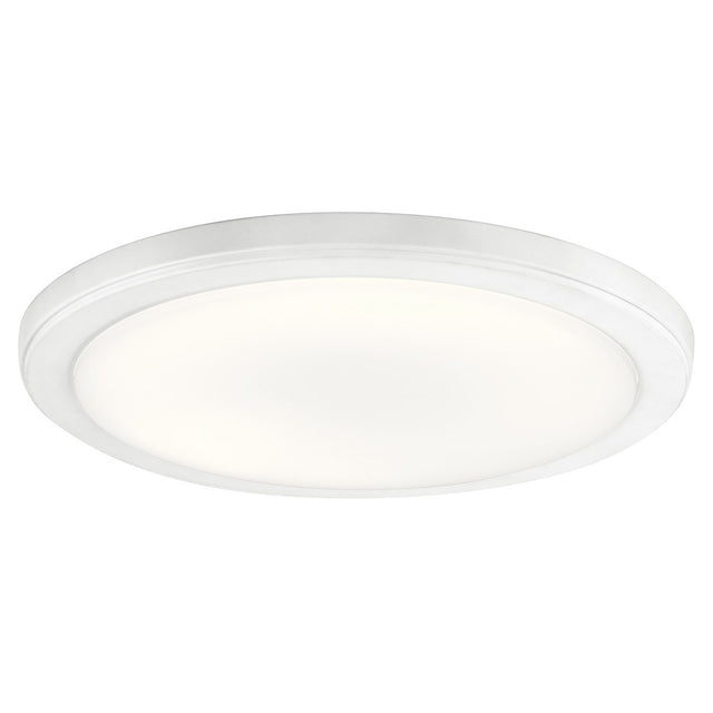 Zeo Outdoor (Damp) Flush Mount Ceiling Light by Kichler