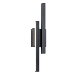 Buy matte-black-with-etched-acrylic-glass-and-metal-shade Idril Sconce by Kichler
