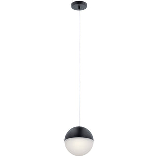 Buy matte-black-with-etched-acrylic-glass Moonlit Pendant by Kichler