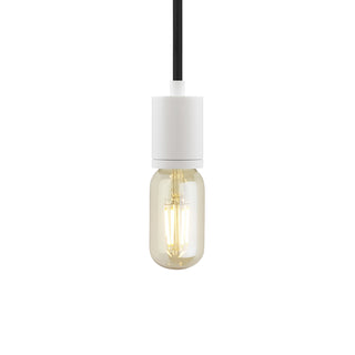 Buy white-with-black-cord-glass-and-white-shade SoCo Outdoor (Damp) Pendant by Visual Comfort Modern