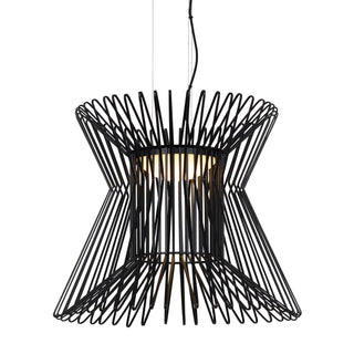 Buy with-metal-shade-glass-and-black-shade Syrma Outdoor (Damp) Pendant by Visual Comfort Modern
