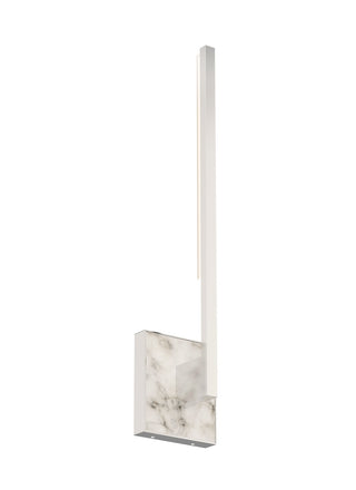 Buy polished-nickel-white-marble-with-acrylic-glass Klee Outdoor (Damp) Sconce by Visual Comfort Modern