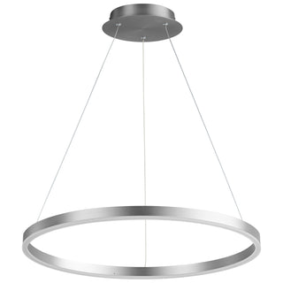 Buy satin-nickel Circulo Pendant by Oxygen