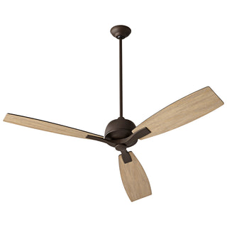 Buy oiled-bronze-finish-with-weathered-oak-and-reversible-oiled-bronze-blades Juno Ceiling Fan by Oxygen