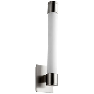 Buy satin-nickel Zenith Ii Outdoor (Damp) Sconce by Oxygen