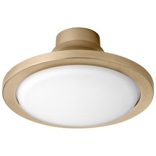 Buy aged-brass-with-satin-opal-glass-and-opal-shade Juno Fan Light Kit by Oxygen