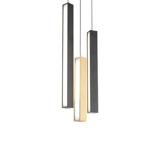 Buy black-aged-brass-black-and-multicolor-shade Chaos Pendant by Modern Forms