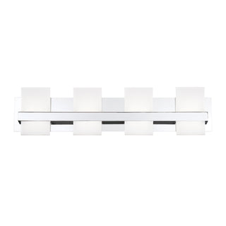 Buy chrome-with-rectangle-white-acrylic-glass-and-frosted-shade Cambridge Vanity by Eurofase