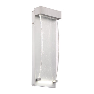 Buy silver-with-rectangle-clear-glass-glass-and-clear-seedy-shade Outdoor Outdoor (Wet) Sconce by Eurofase