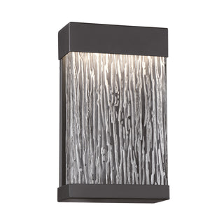 Buy black-with-rectangle-clear-glass-glass Outdoor Outdoor (Wet) Sconce by Eurofase