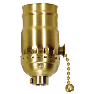 Buy polished-brass Satco Parts On-Off Pull Chain Socket