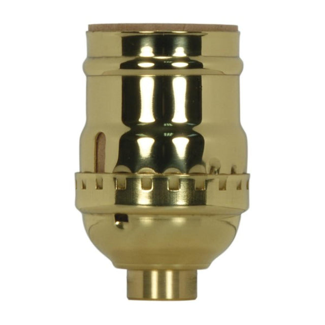 Satco Fixture Accents/Parts Brass Short Keyless Socket Accents
