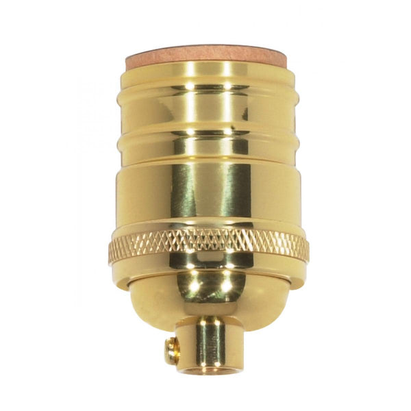 Satco Fixture Accents/Parts Brass Short Keyless Socket Accents