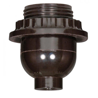 Satco Fixture Accents/Parts  Short Keyless With Full Uno Thread And Ring Accents