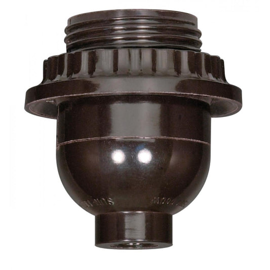 Satco Satco Fixture Accents/Parts Short Keyless With Full Uno Thread And Ring