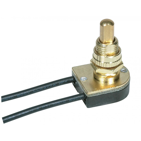 Satco Switches On-Off Metal Push Switch