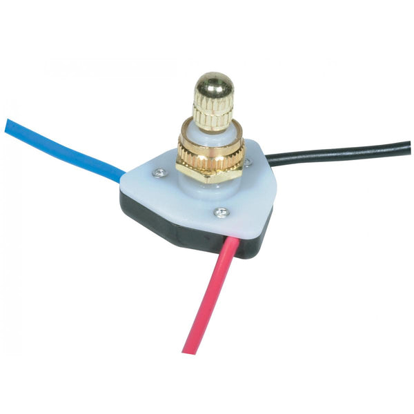 Satco Switches Hi-Low Metal Rotary Switch With Diode