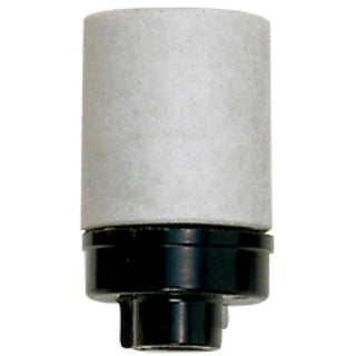 Satco Fixture Accents/Parts Porcelain Keyless Porcelain Socket With Phenolic 1/8 Ips Cap Accents