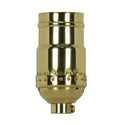 Satco Fixture Accents/Parts Brass 3-Way (2 Circuit) Keyless Socket Accents