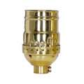 Satco Fixture Accents/Parts Brass Short Keyless Socket Accents