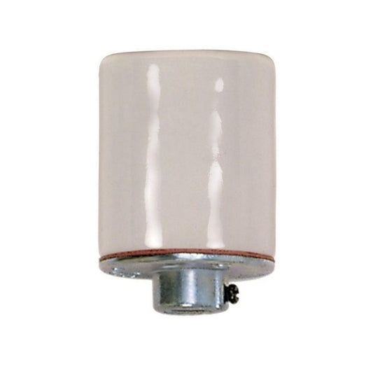 Satco Satco Fixture Accents/Parts Keyless Porcelain Socket With 1/8 Ips Metal Cap
