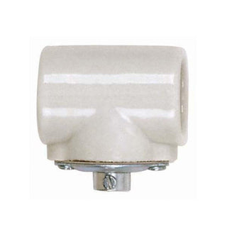 Satco Fixture Accents/Parts Porcelain Twin Porcelain Socket With Flange Bushing Cap Accents