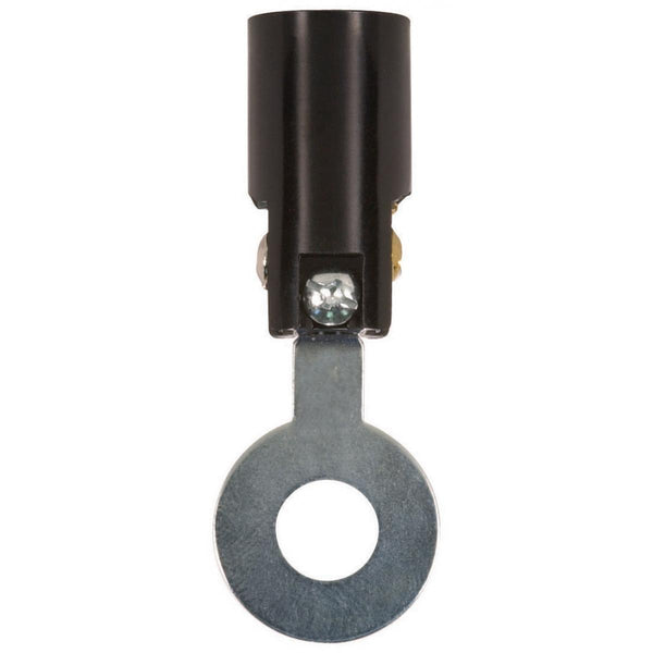 Satco Fixture Accents/Parts  Candelabra Base Phenolic Sockets With Spring Clip Accents