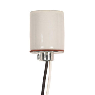 Satco Fixture Accents/Parts Porcelain Keyless Porcelain Socket With 1/8 Ip Cap Accents