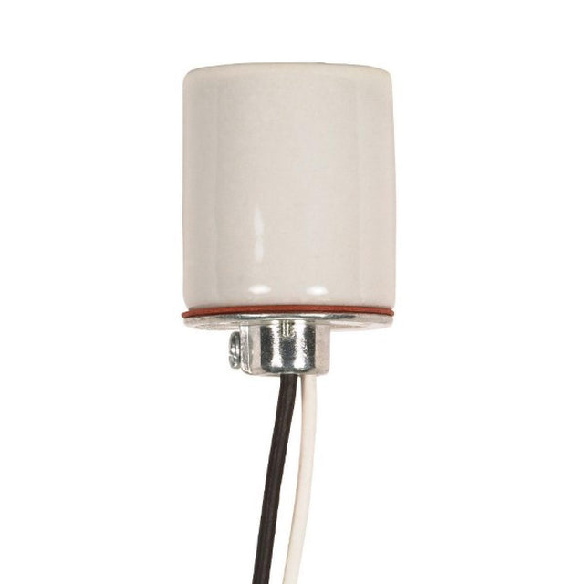 Satco Fixture Accents/Parts Porcelain Keyless Porcelain Socket With 1/8 Ip Cap Accents