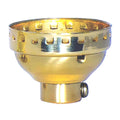 Satco Fixture Accents/Parts Brass 3 Piece Cap With Paper Liner Accents