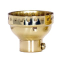 Satco Fixture Accents/Parts Brass 3 Piece Cap With Paper Liner Accents
