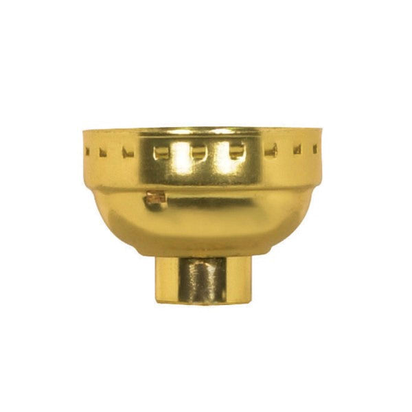 Satco Fixture Accents/Parts Brass 3 Piece Cap With Paper Liner Accents