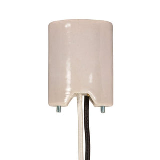 Buy glazed-cream Satco Fixture Accents/Parts Porcelain Socket Accents