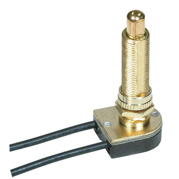 Satco Switches On-Off Metal Push Switch