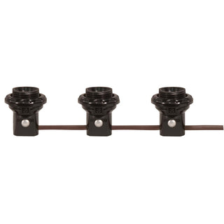 Satco Fixture Accents/Parts  3-Light Phenolic Threaded Candelabra Harness Set Accents