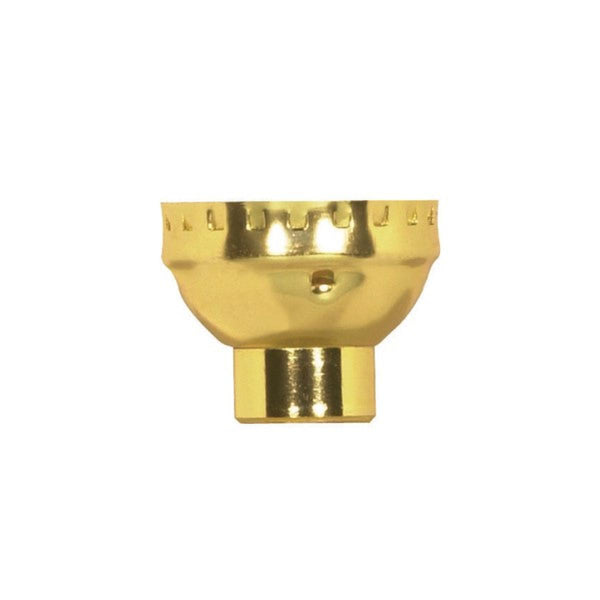 Satco Fixture Accents/Parts Brass 3 Piece Cap With Paper Liner Accents