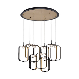 Buy gold-black Dagmar Chandelier by Eurofase