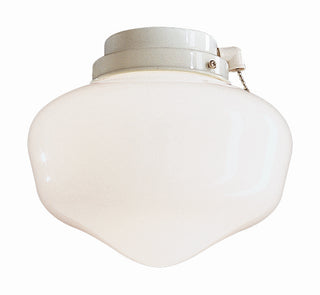 Buy white-with-opal-glass-and-opal-shade Outdoor (Wet) Fan Light Kit by Minka Aire