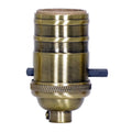 Satco Accessories Brass On-Off Push Thru Socket Accessory