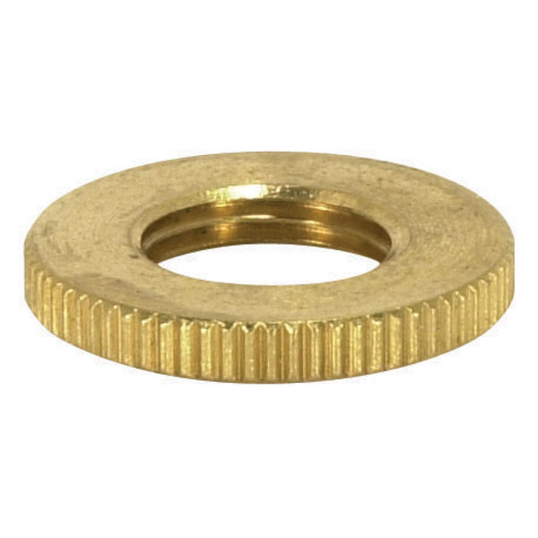 Satco Accessories Brass Knurled Locknut Accessory