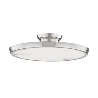 Buy polished-nickel Draper Outdoor (Damp) Flush Mount Ceiling Light by Hudson Valley